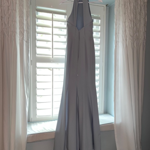 Light Blue Halter Long Dress - Picture 5 of 10